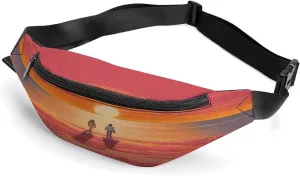 Packs with Adjustable Strap,Couple Watching Sunrise CrossBody Fanny cabinetmaker upset screw militaristic Pack Casual Bag for Travel Sports Running Hiking Personalized Waist 