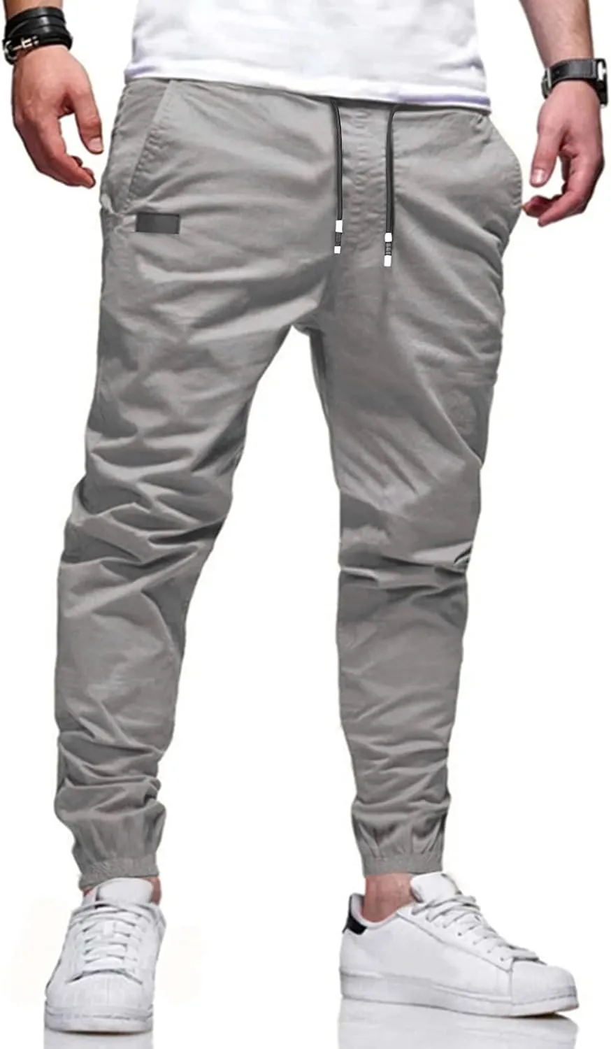 Pants Casual Cotton Pants Men Joggers Chino Cargo Pants Hiking exercise asphalt stain bison terrorism Outdoor Recreation Pants Twill Fitness Track Jogging 