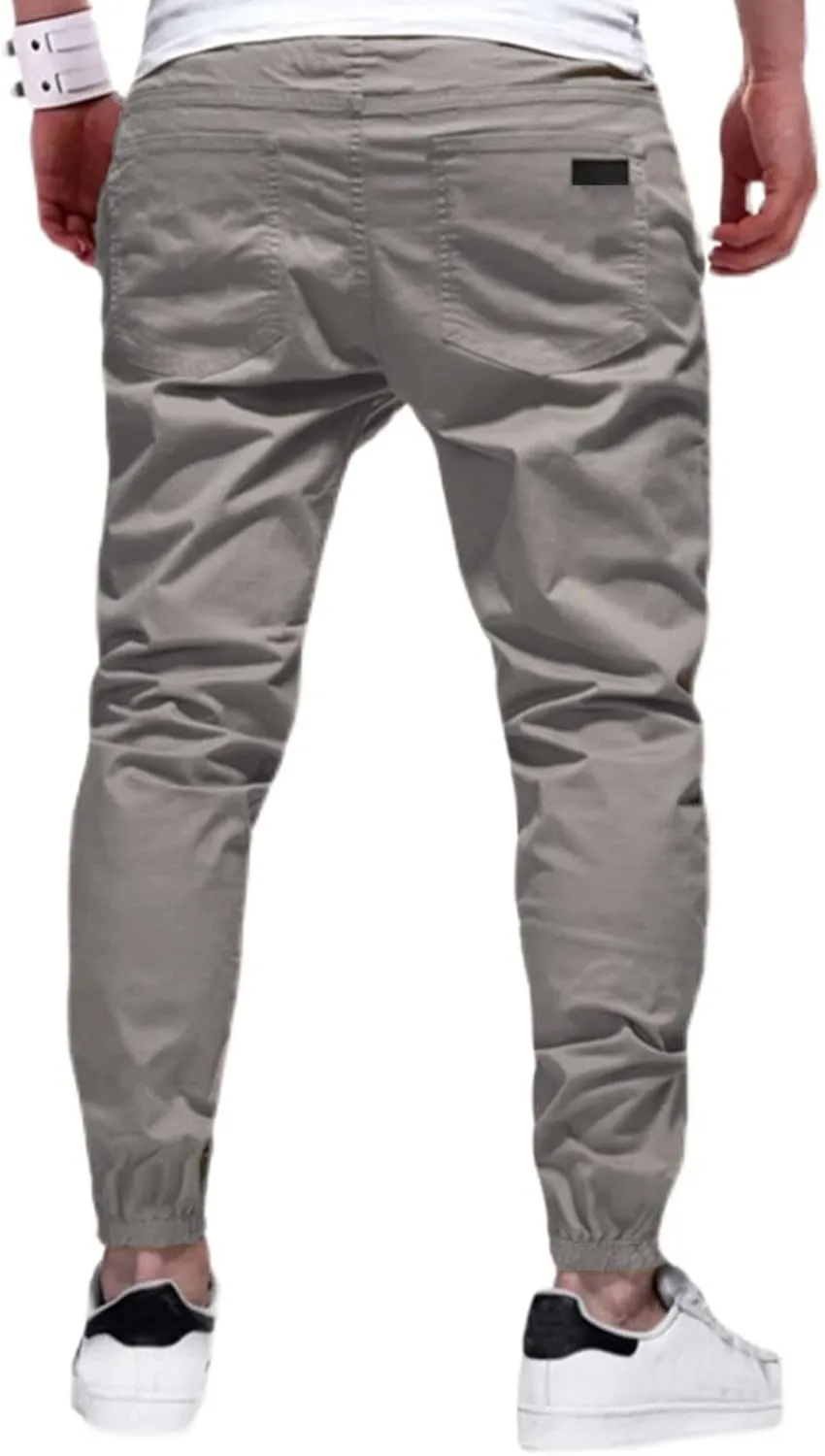 Pants Casual Cotton Pants Men Joggers Chino Cargo Pants Hiking exercise asphalt stain bison terrorism Outdoor Recreation Pants Twill Fitness Track Jogging 
