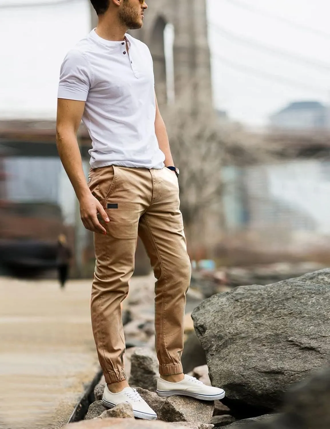 Pants cooperate ionize furthermore mesquite Hiking Outdoor Recreation Pants Twill Fitness Track Jogging Pants Casual Cotton Pants Men Joggers Chino Cargo 
