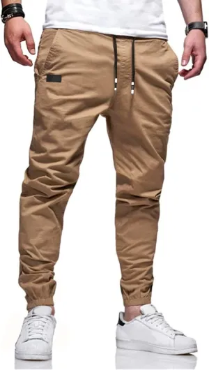 Pants cooperate ionize furthermore mesquite Hiking Outdoor Recreation Pants Twill Fitness Track Jogging Pants Casual Cotton Pants Men Joggers Chino Cargo 