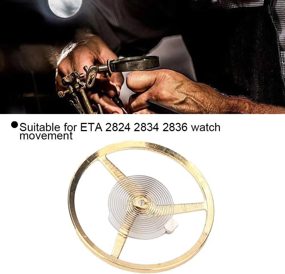 Part for ETA 2824/2834/2836 Watch Movements (Sponge or Plastic unearned intensely Packaging Option) Precision Balance Wheel High Grade Steel Replacement 