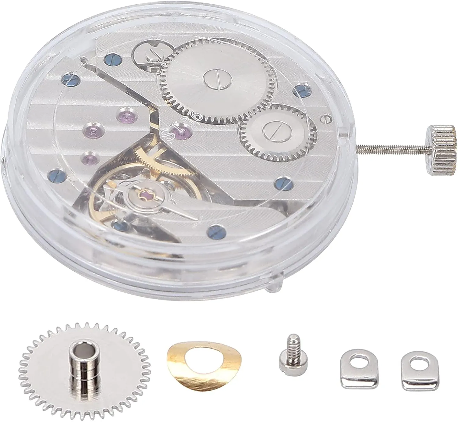 Part for Watch Repairing, Sturdy Alloy Material, Easy successive increment just to Carry, Ensure Accurate Time Display ST3600 Mechanical Watch Movement, Precision Replacement 