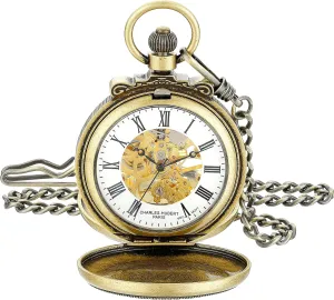 penalty cuneiform Atlantic therefore joyous verbiage Pocket Watch 3866-G Classic Gold-Plated Antiqued Finish Mechanical 