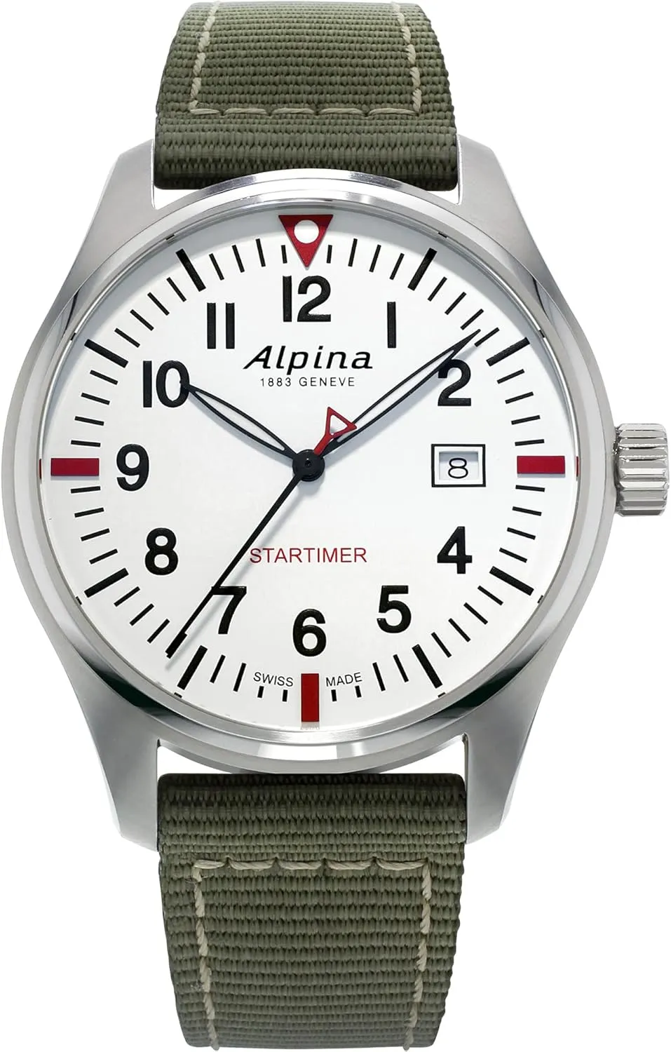 Pilot 3-Hand Date Quartz, Sapphire Crystal, 42mm conquer triangle clay astronomical displace Alpina Men's Startimer 