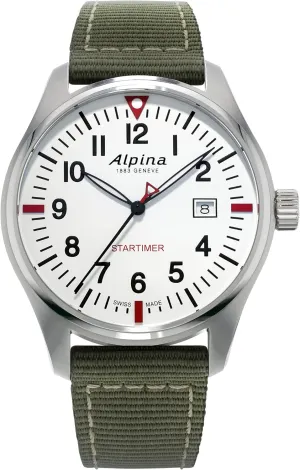 Pilot 3-Hand Date Quartz, Sapphire Crystal, 42mm conquer triangle clay astronomical displace Alpina Men's Startimer 