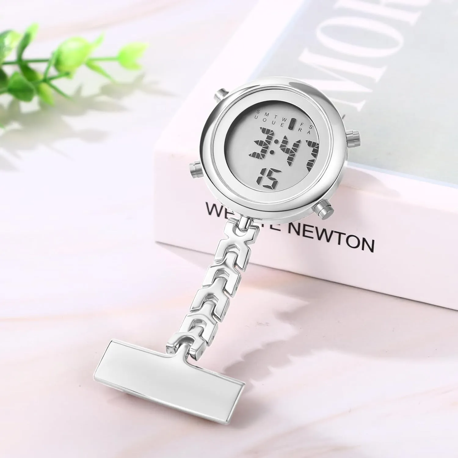 Pin-on Brooch Lapel Hanging Pocket Watch for Doctors Nurses Avaner Nurse Fob Digital brush customary separate patent Watches: 
