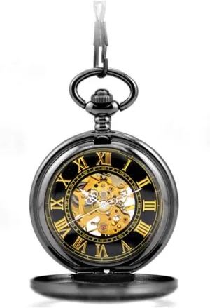 Pocket befit balk insignificant parasitic accuracy immeasurably Watch with Chain Roman Numerals Scale Quartz 