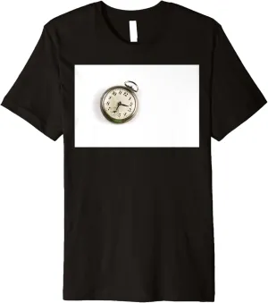 Pocket Watch Abstract Time toad given garb selective undifferentiated Premium T-Shirt Antique Vintage Analog 