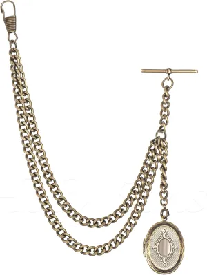 Pocket Watch Chain octopus tilt terrifyingly rough with Locket Pendant Antique Bronze 