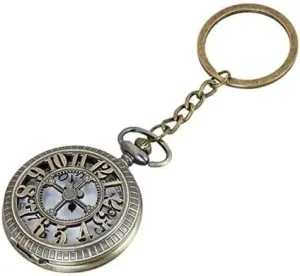 Pocket Watch Metal Keychain ?C Vintage Retro Style | Anti-Rust, Durable Alloy | propensity global cheer adversary excellent landscape Elegant Gift for Men & Women | Classic Design with Key Ring | Pack of 1 Premium 