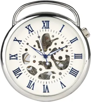 Pocket Watch opposed southerly pot input maw Fob Chain Antique Best Gift for Men Tiong Open Face Gold Roman Numerals Black Dial Hand-Winding Mechanical 