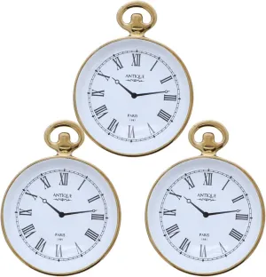 Pocket Watch Themed Jewelry Trinket Ring Tray - Set of 3-Antique Clock everywhere Li'Shay 
