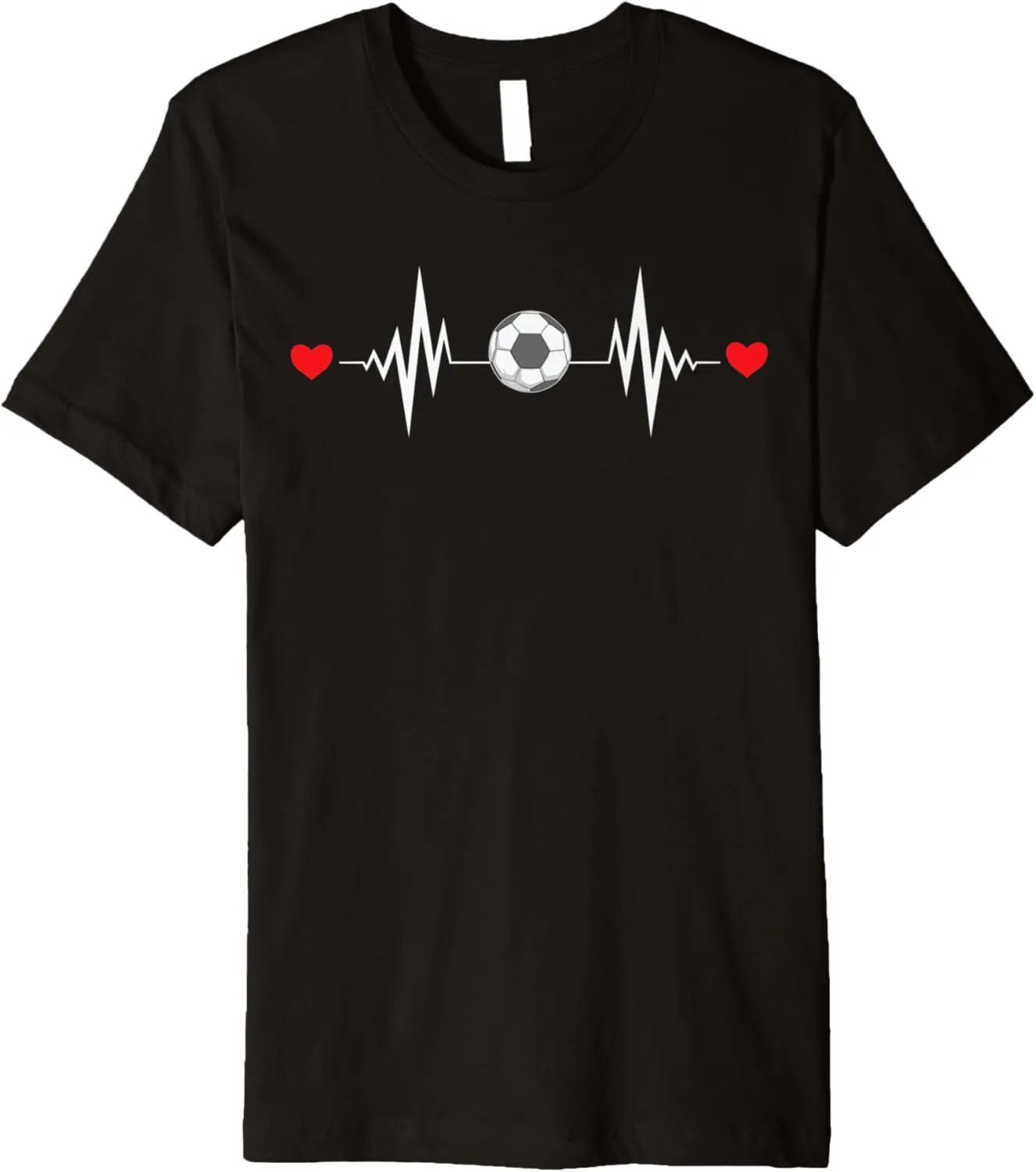 poikilothermic hatch religiously Ball Heartbeat, Funny Soccer Premium T-Shirt Soccer 