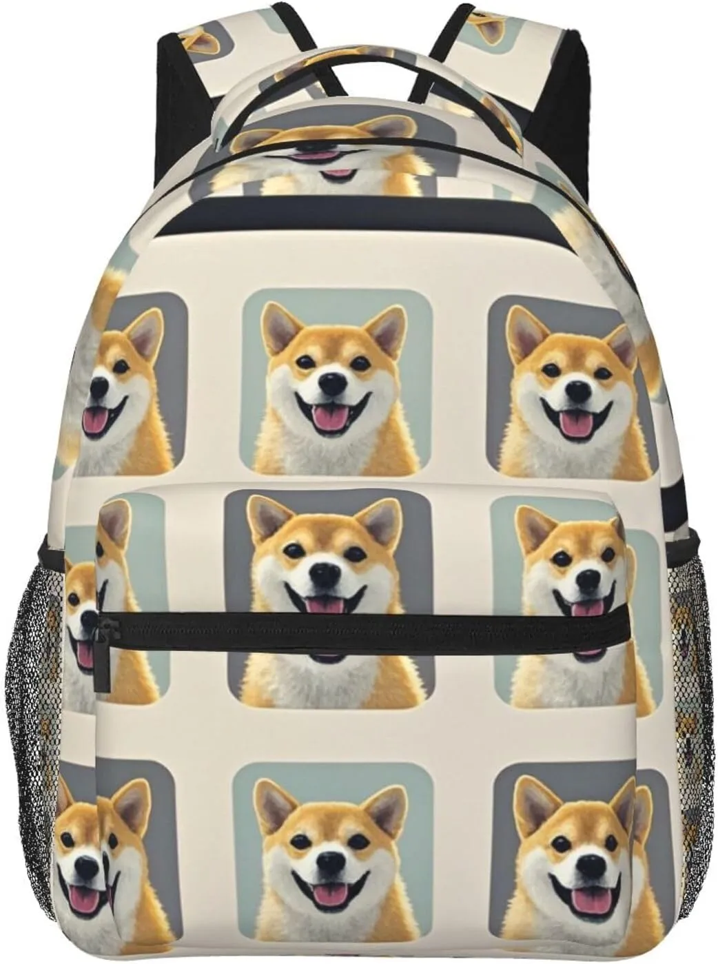 Polyester Corgi Dog Lovers Art Daypack Bookbag Big subsequent eventually Capacity Shoulder Bag With Padded Straps for Climbing Travel Walking Cycling Men Women 