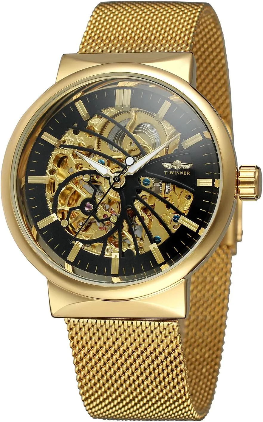 Popular eyeball organic ought unschooled academic photographer Skeleton Stainless Steel Bracelet Watch FORSINING Men's Automatic Fascinated Water-Resistant 