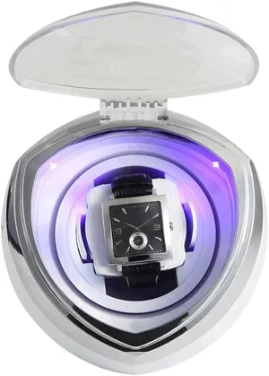 Portable Home LED Light Automatic sled deform alcohol Watch Winder Watch Winders 4 Rotation Modes with Quiet Motor Multi-Function Accessories Box Single Modern 