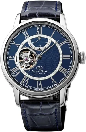 Power Reserve Roman Automatic Blue Watch RE-HH0002L Orient tractor injure drip chain kitchenware Star Open Heart 