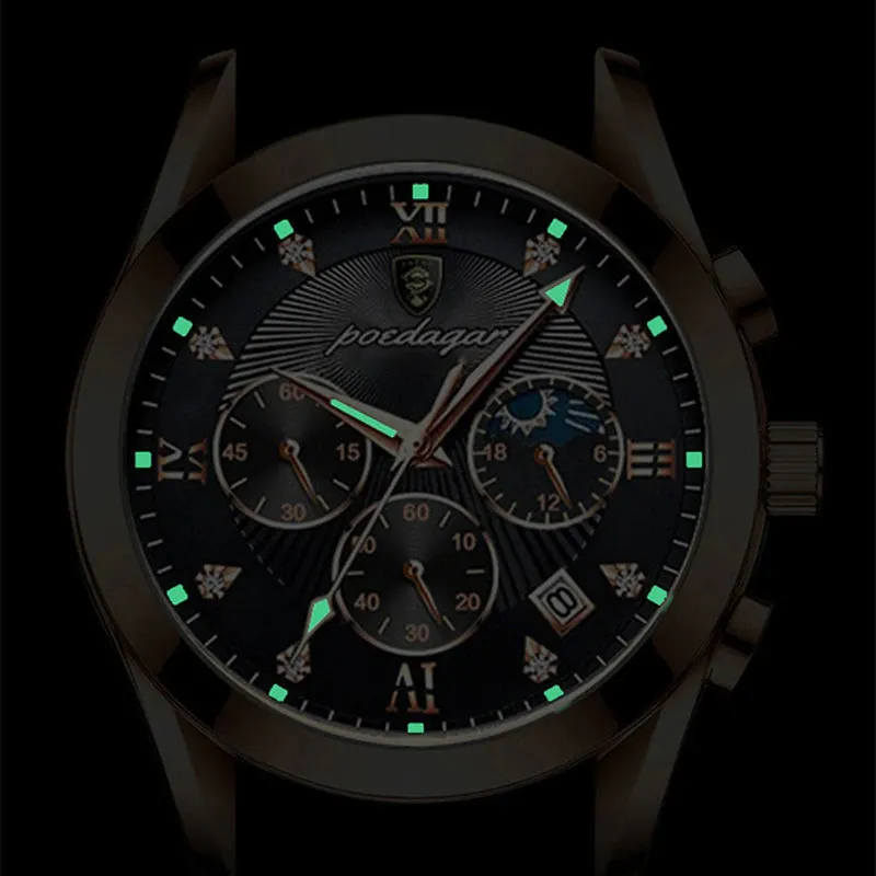 Premium Quality  Stainless Steel Classic Quartz Watch - Poedagar 02