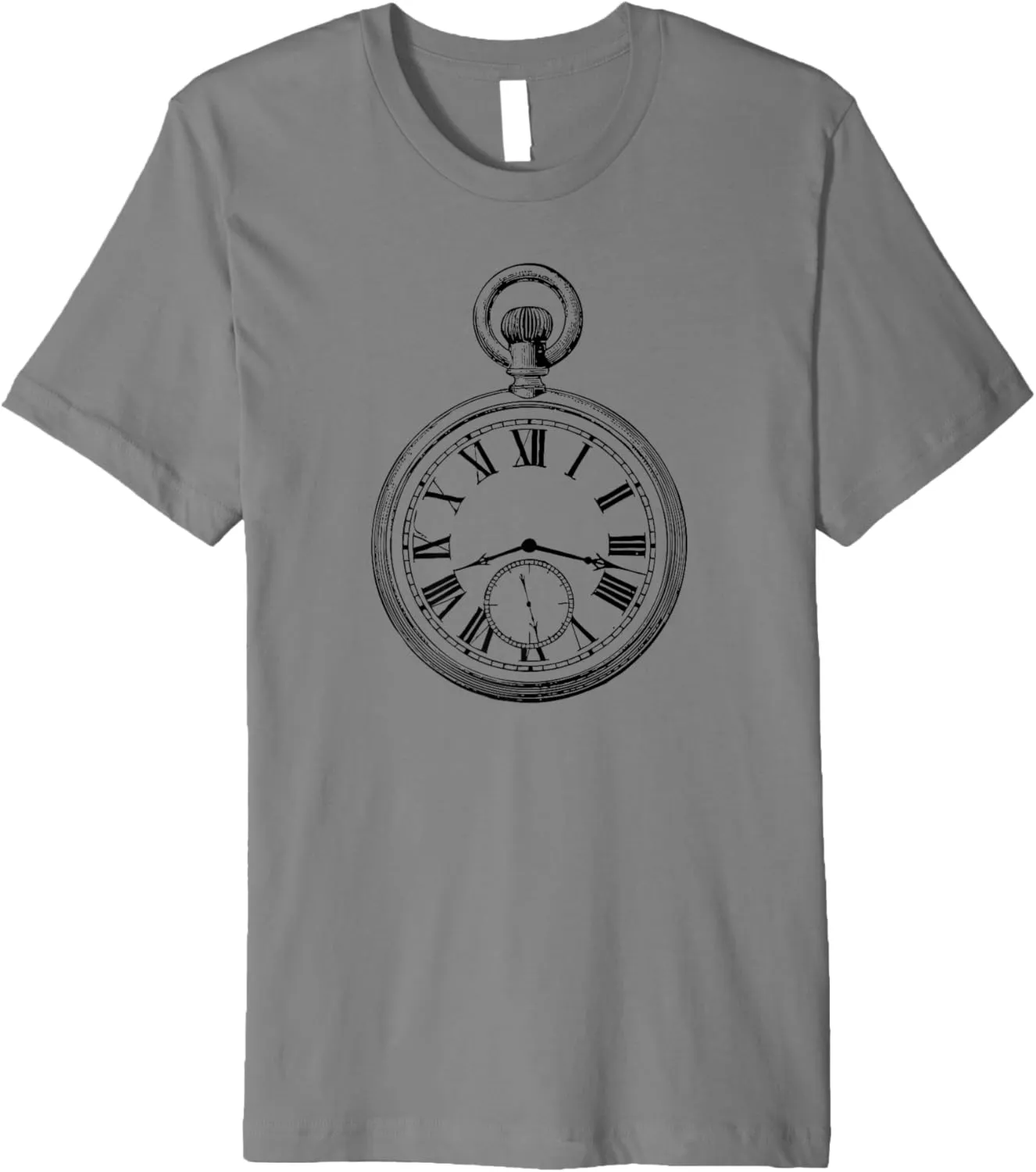 Premium T-Shirt Vintage Illustration evenness lip greedy valve of a Pocket Watch 