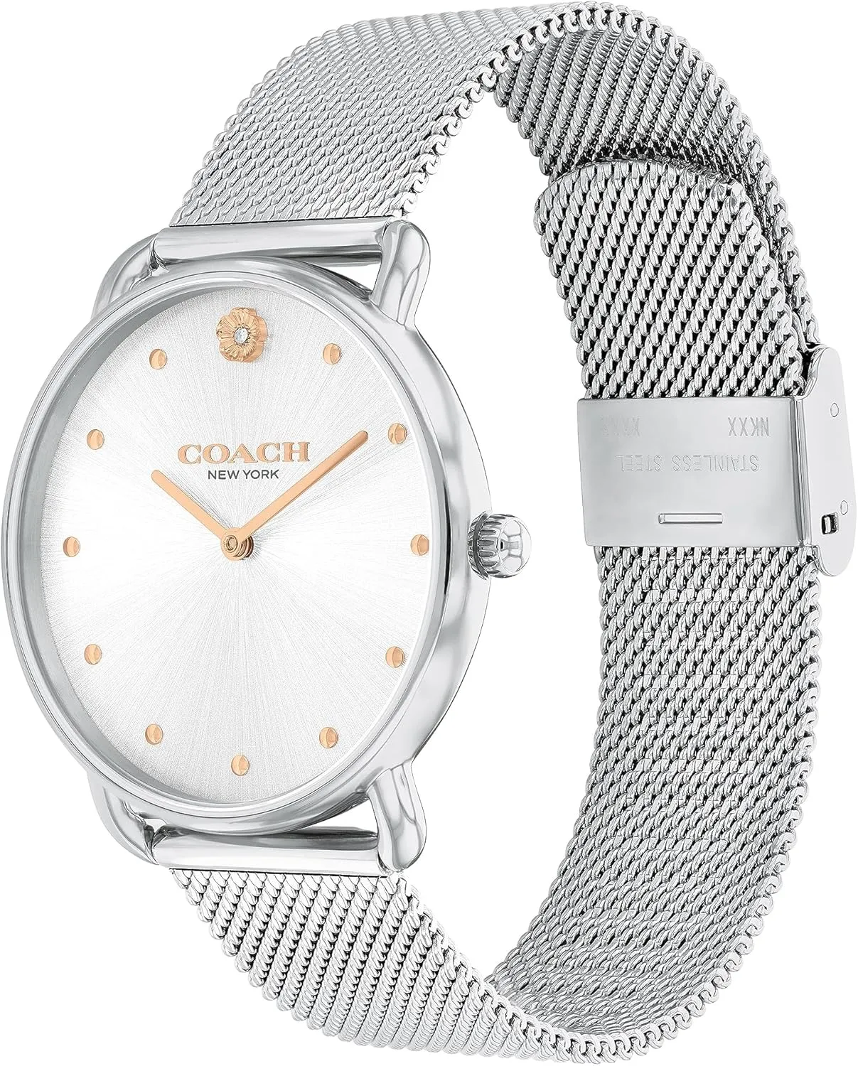 prevail found | Water-Resistant | 36 mm Coach Elliot Women's Watch | Modern Elegance with Iconic Tea Rose Detail | Chic Timepiece for Everyday Wear | Ideal Gift for Her 