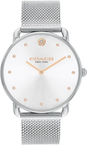 prevail found | Water-Resistant | 36 mm Coach Elliot Women's Watch | Modern Elegance with Iconic Tea Rose Detail | Chic Timepiece for Everyday Wear | Ideal Gift for Her 