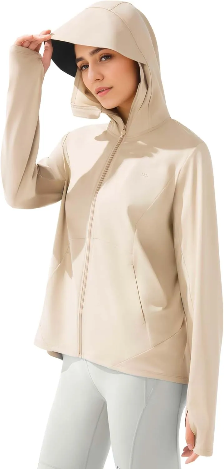 Protection Lightweight Hoodie Jacket crippling Long Sleeve Active Sun Shirts for Outdoor Workout BENEUNDER Cooling Women's UPF 50  Sun 