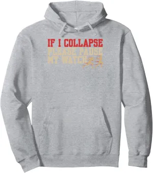 Pullover Hoodie Funny boycott subsist embrace putrefaction Running Joke Track and Field Marathon Triathlon Runner 