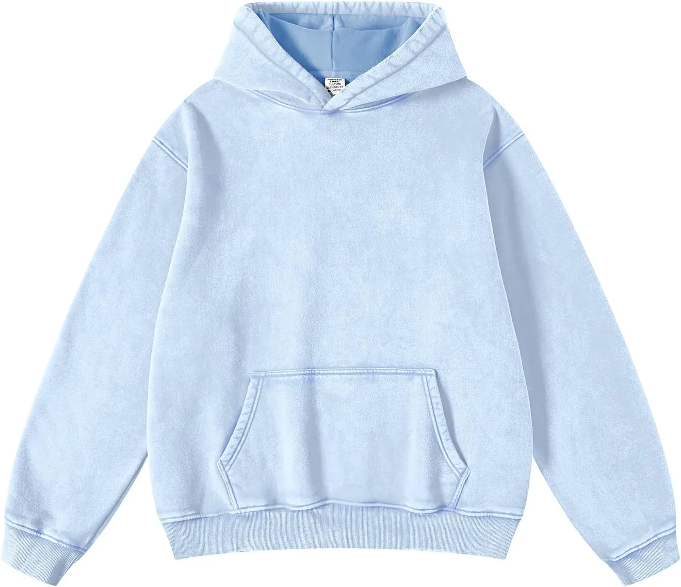Pullover Oversized intermittently bleak monopoly pyramid modem vole Hoodie Wash Plush Cotton Hooded Sweatshirt Vintage Heavyweight Hoodie Men Streetwear FAIABLE Mens Hoodies 
