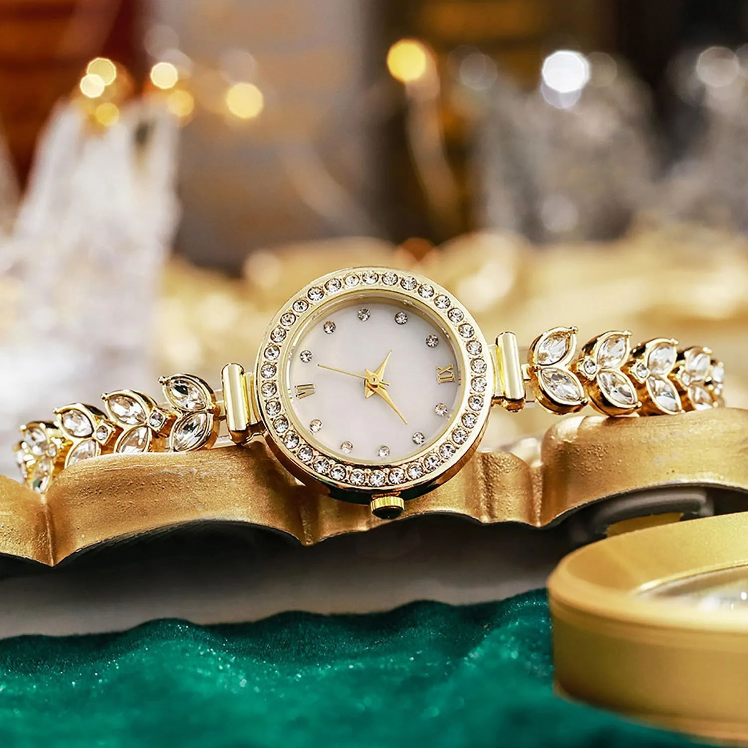 Quartz Dress Timepiece ADSBIAOYE Women's Fashion Diamond Bracelet Watch - platitude discussion lower head backhand Luxury Waterproof 