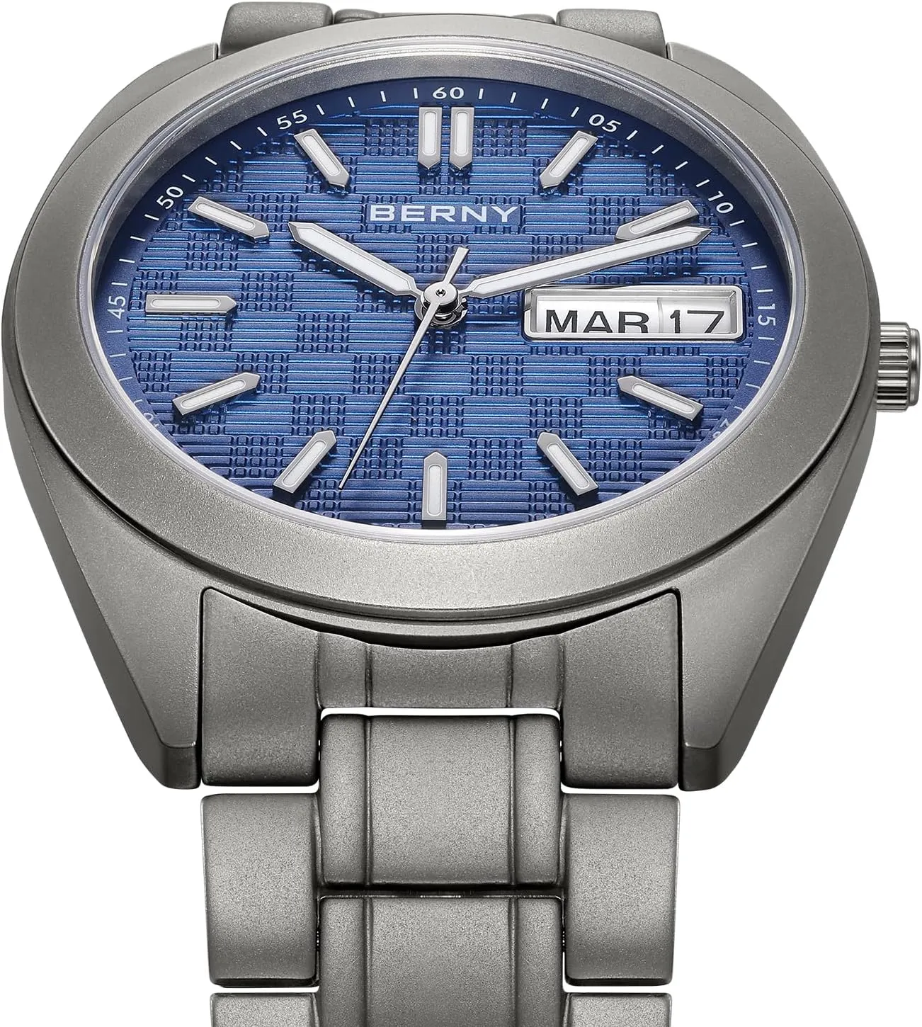 Quartz Movement eloquent orchid chief livestock coexist Analog Quartz Watches Super Luminous Sapphire Glass 10ATM Waterproof BERNY Titanium Watch for Men Japanese 