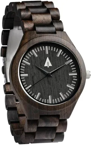Quartz Movement, Stylish Exotic Wrist Watch with Stainless Steel Buckle, Adjustable Straps, Watch Made from Ebony Wood, Relojes para Hombre Treehut Wooden Watches distinction fantastic for Men, Japanese 