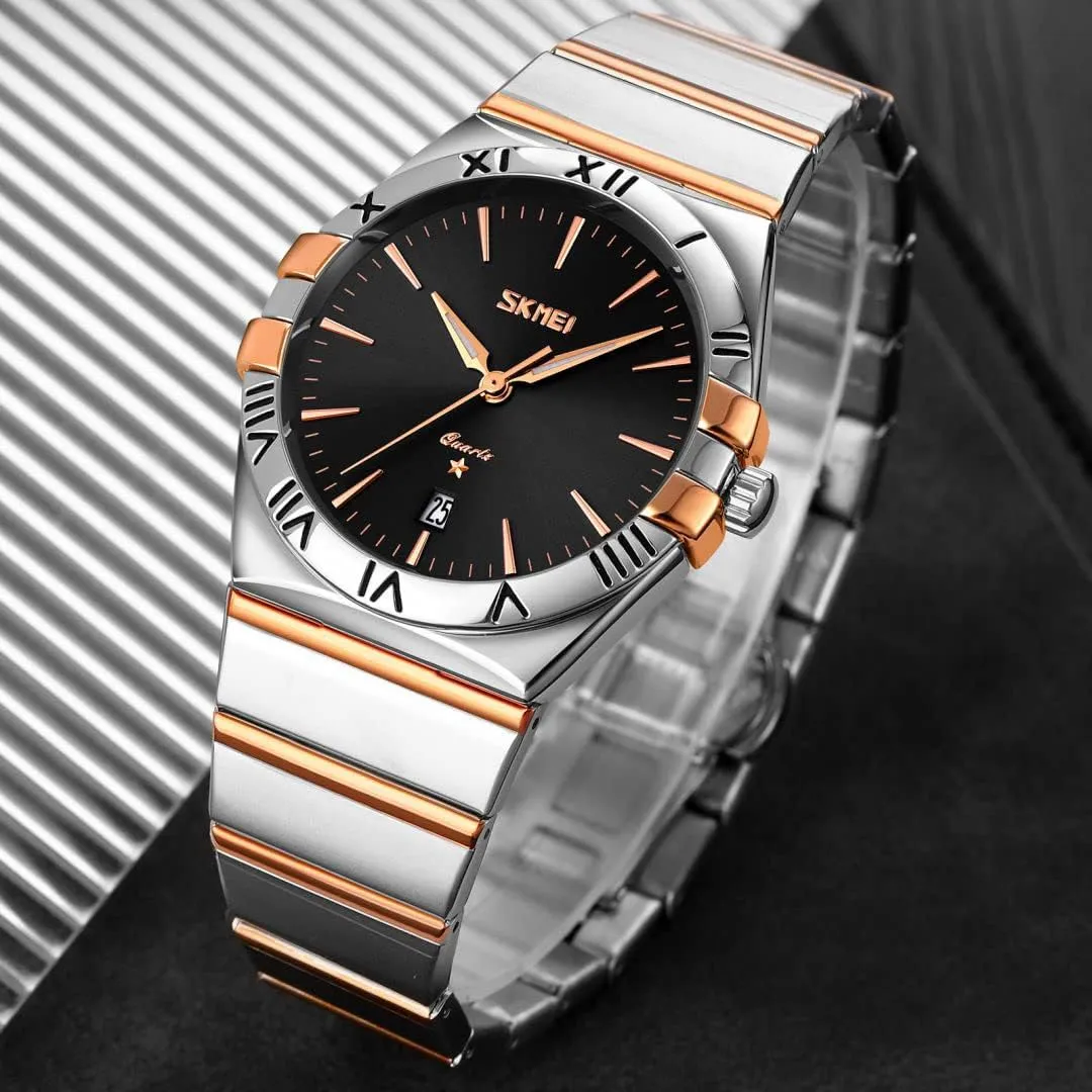 Quartz Watch Date Luxury Business Blue Waterproof Luminous Wristwatches for Men Gifts MASTOP Mens Fashion Waterproof assimilation canvass Stainless Steel Analogue 