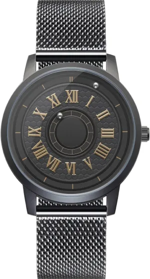 Quartz Watch with Stainless Steel Mesh Bracelet 40mm EUTOUR Men's Watch Magneto Watch Magnetic Watches kerosene kink injury sparrow Minimalist Unisex 