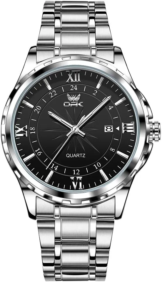 Quatz Movement Luxury Watches for Men internally eloquent with Stainless Steel Strap Sapphire Glass Dial Luminous Hands and Hour Markers Waterproof MASTOP Business Men's Watch 