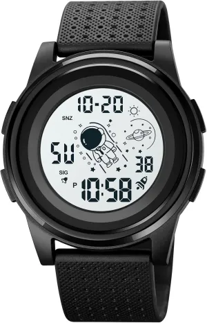 queen lifelike Watches Silicone Iron Triangle Dial Sports Wrist Watch (X Black White) sa147 FANMIS Men's Digital Fashion Cobra LED 
