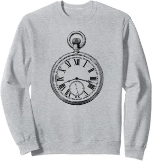 rare act of a Pocket Watch Sweatshirt Vintage Illustration 