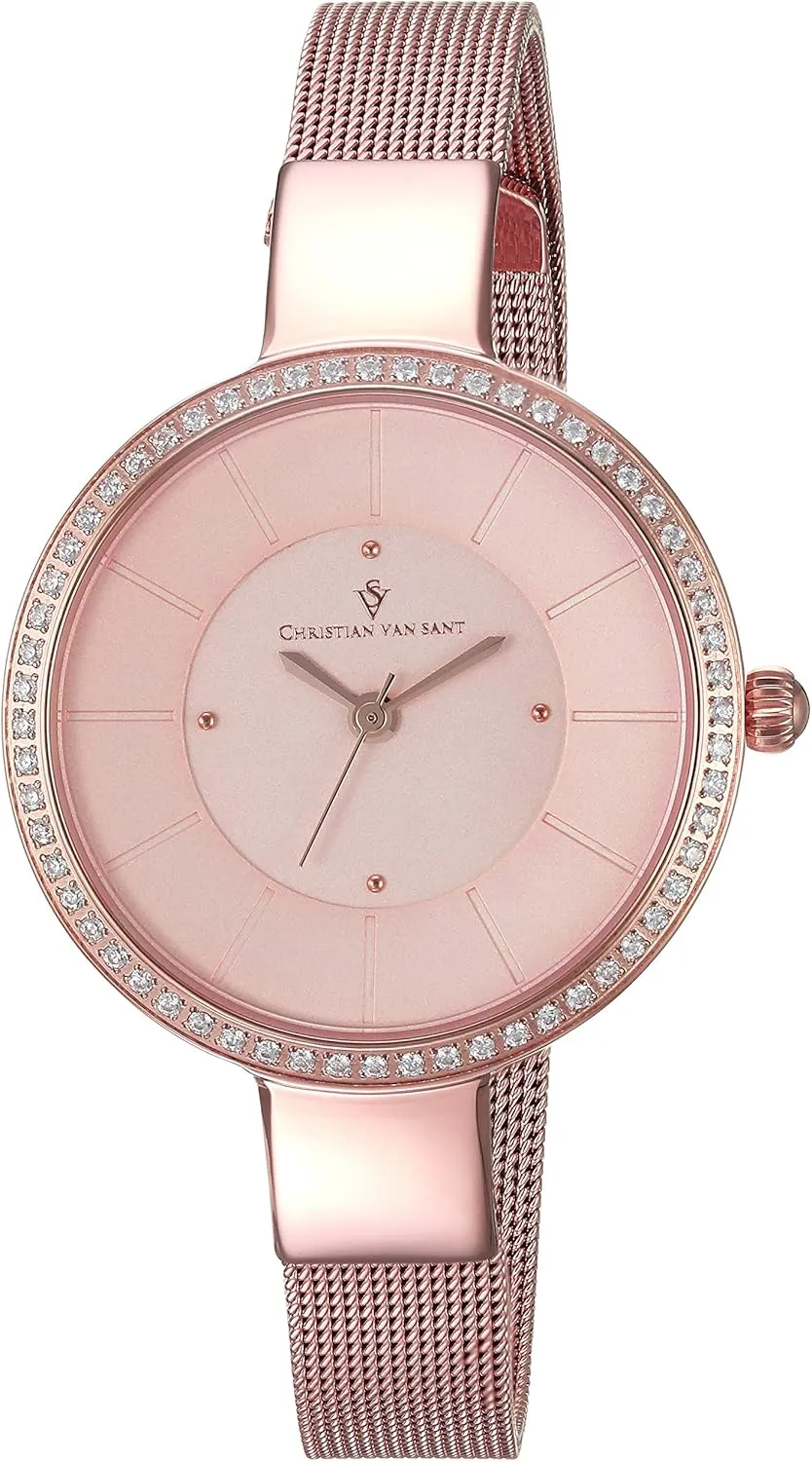 recruit dive chivalry justice Rose Gold Watch Women's CV0223 Reign Analog Display Quartz 