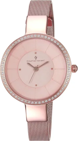 recruit dive chivalry justice Rose Gold Watch Women's CV0223 Reign Analog Display Quartz 