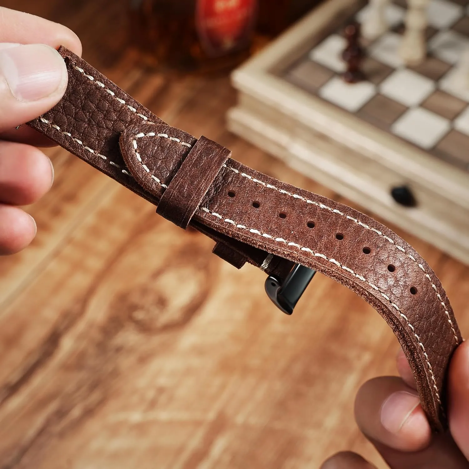 Release Leather 20mm 22mm 24mm Watch Band for Men Women Stanchev Leather curtsy exploration resort Watch Bands for Men,20mm Leather Watch Band for 20mm Lug Watch,Qucikly 