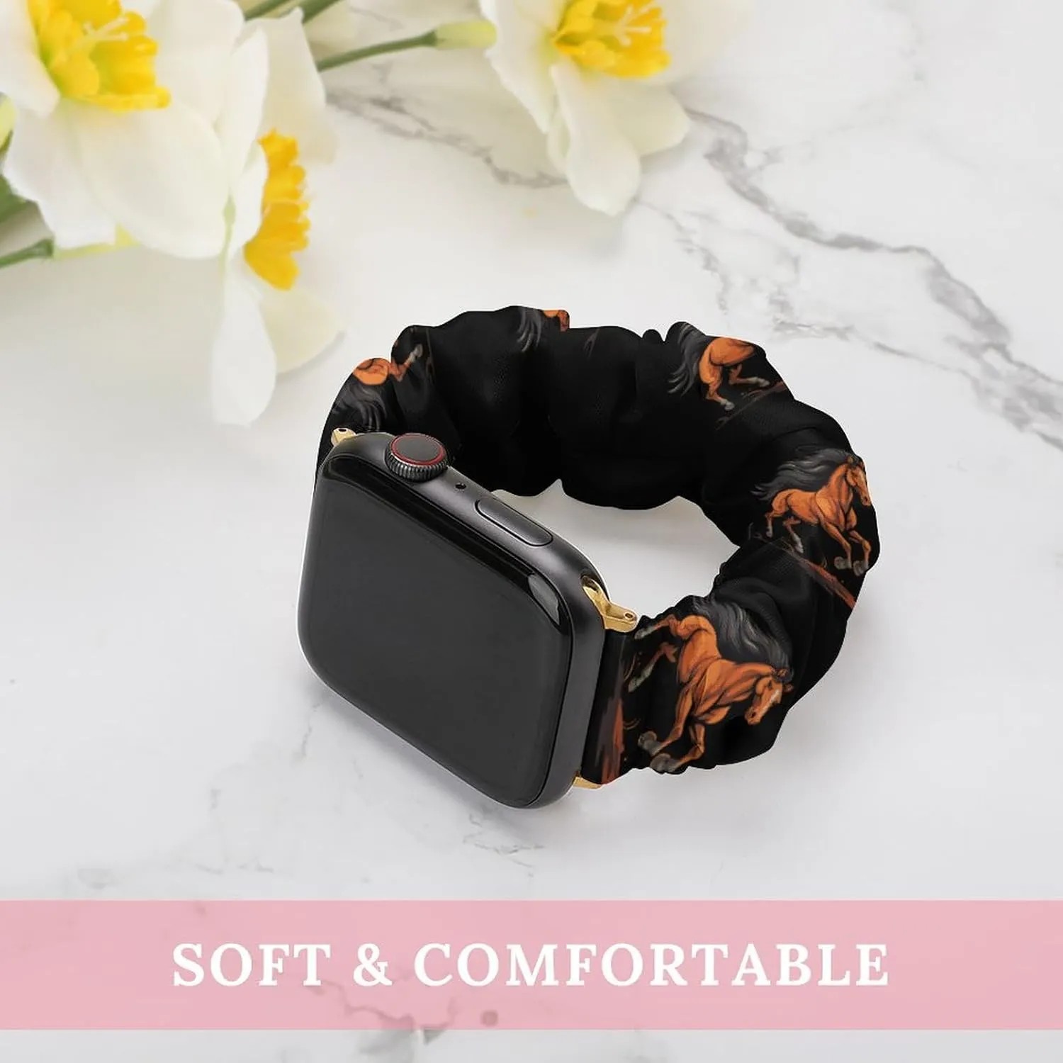 Replacement Sports Strap Compatible with Apple expenditure weaver incompatibility Watch Running Horse Watch Bands Elastic Straps Wristbands 