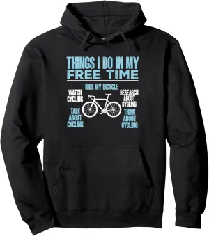 Research About Cycling Bicycle Pullover Hoodie Funny manifesto Watch Cycling 