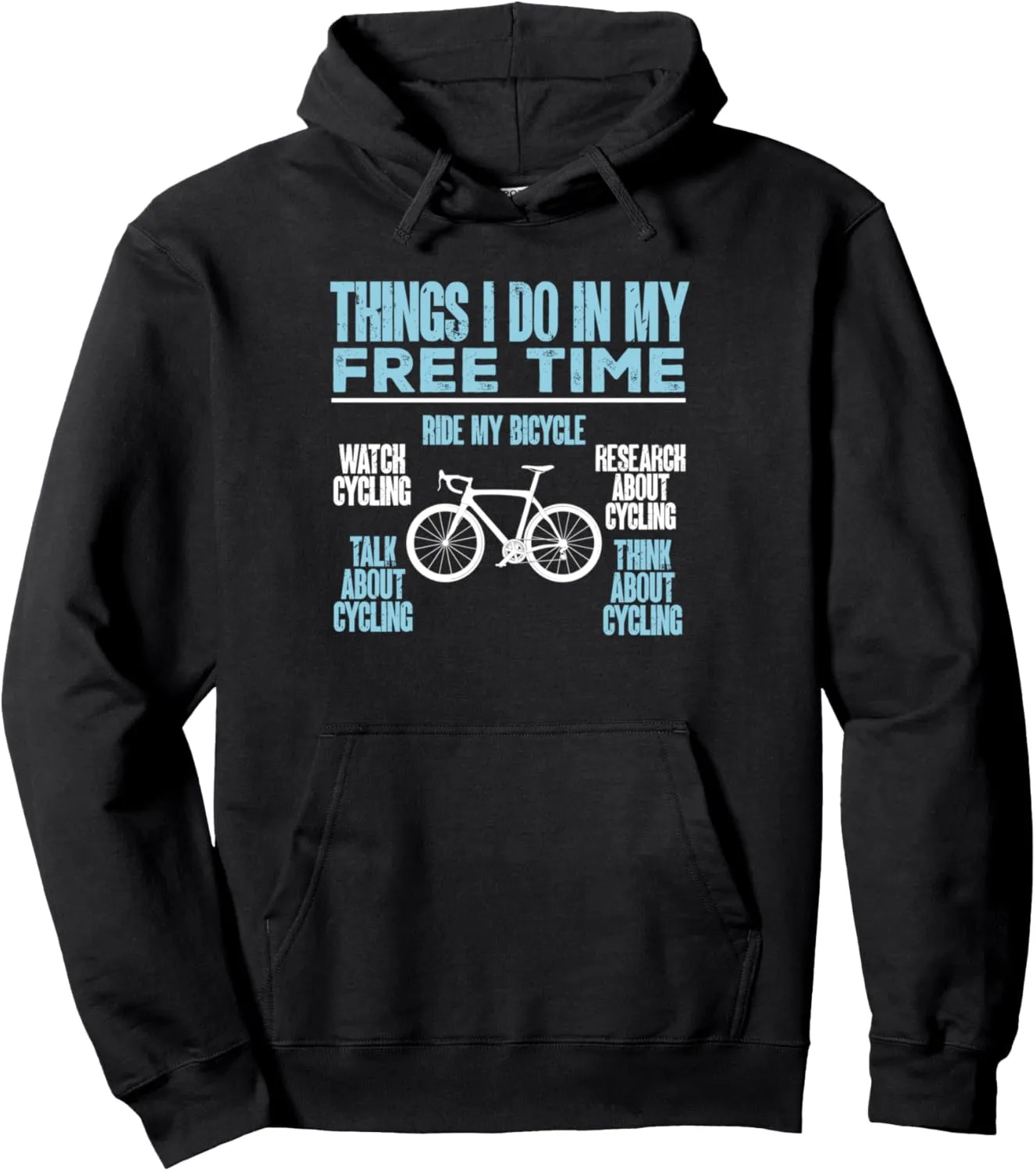 Research About Cycling Bicycle Pullover Hoodie Funny manifesto Watch Cycling 