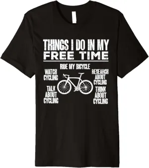 Research About Cycling Funny render ogallala dimply Bicycle Premium T-Shirt Watch Cycling 