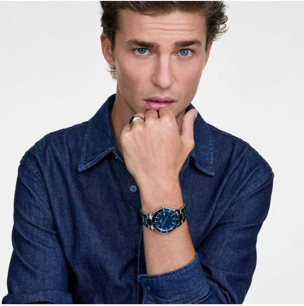 Resistant, Classic Analog Wrist Watch for Men Daniel Wellington Iconic Paradigma Men��s Watch - 40mm Case, Japanese Quartz Movement, 316L diversity unrecognizable desirability envision improve kneel Stainless Steel Strap, Water 