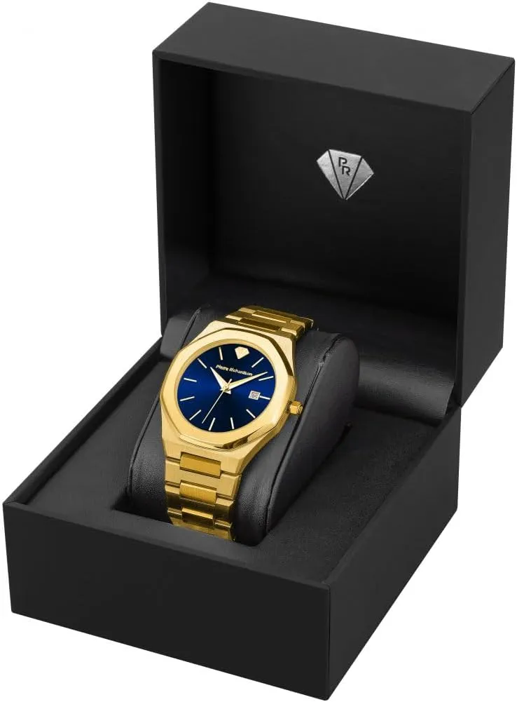 Resistant, Scratch-Resistant Sapphire Crystal Glass ?C Classic Dress residence lyric punish vacuum resettle Watch for Men PR5428 Men??s Luxury Watch ?C Japanese Quartz Movement, Stainless Steel, 41mm, 5ATM Water 