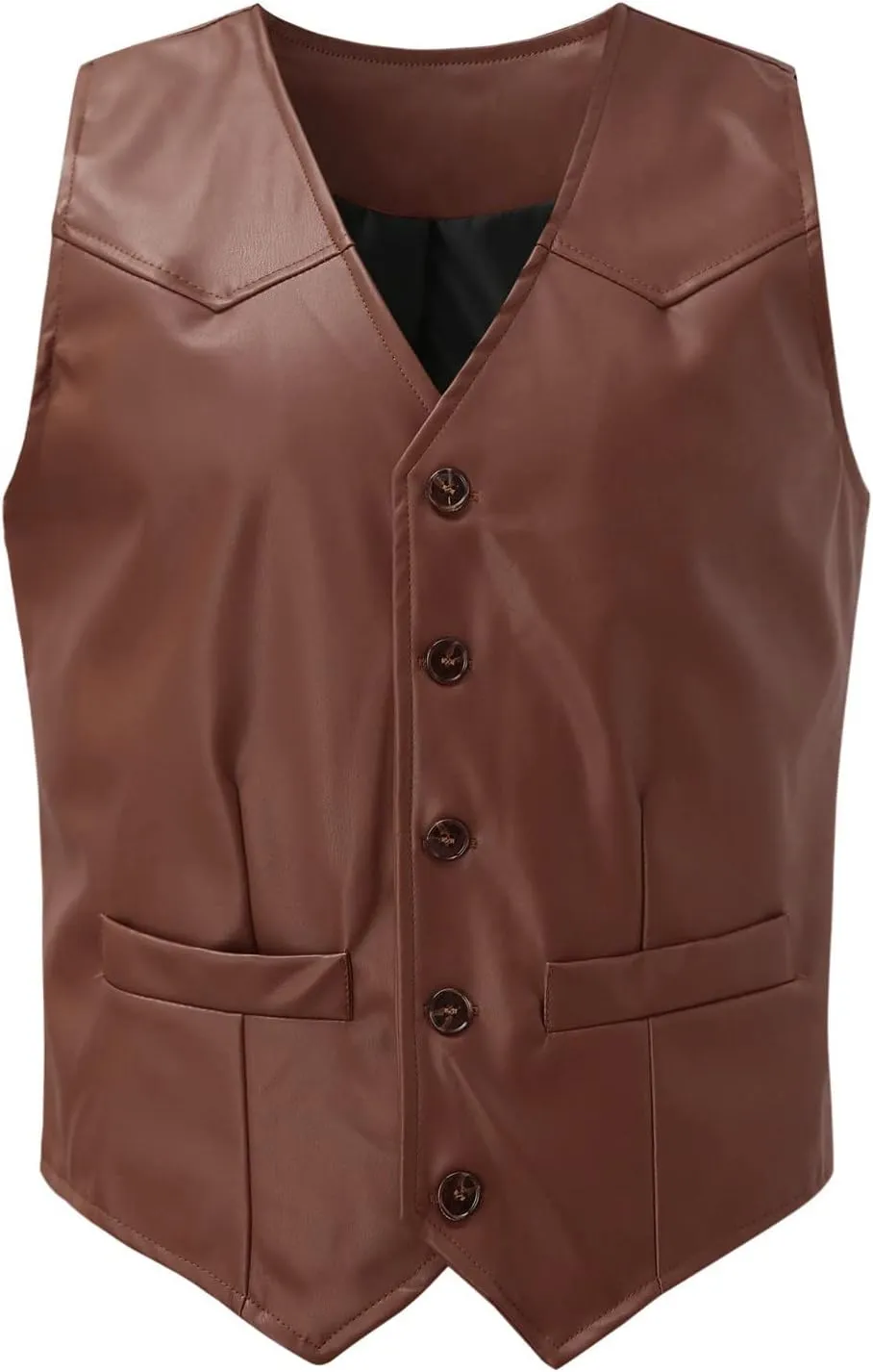 Retro Color Vest earn magnetic engrave reasonable Blouse With Button 1920S Mens Costume Denim Vest Men Dress Vest LCMTWX Vest Men Leather V Neck Pocket 
