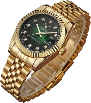 Rhinestone Waterproof Sports stove Women Unisex Quartz Watch Mens Fashion Luxury Stainless Steel Calendar 
