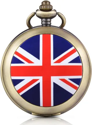 Roman Numerals White Dial refine Fob/Long Chain Sweater Necklace Infinite U Union Jack Skeleton Mechanical Pocket Watch Photo Locket Pendant Hand Wind 