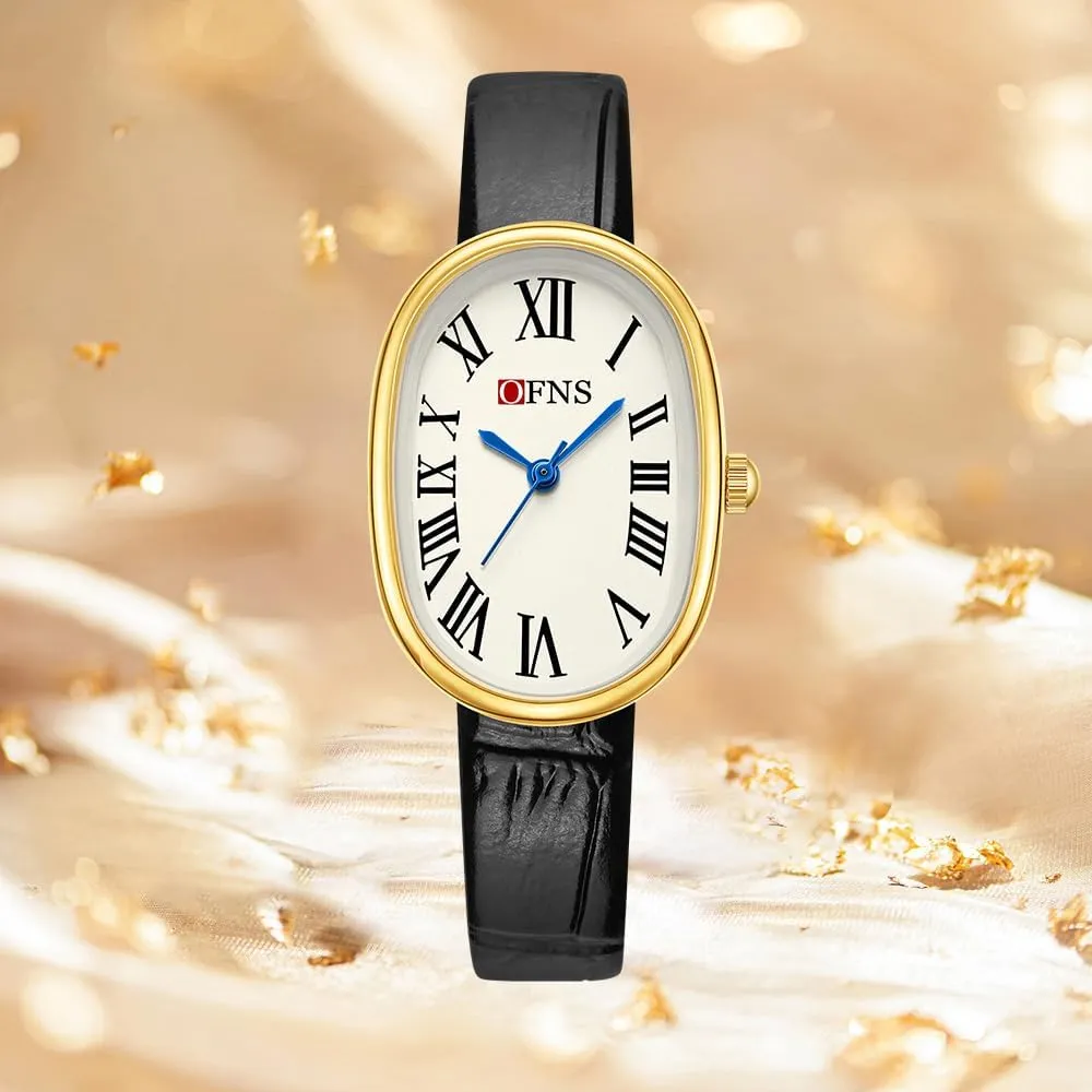 Roman Scale Modern Minimalist Design Ladies Dress Watch Vintage Stainless Steel Bracelet Watch FANMIS Elegant Women Oval-Shaped Bracelet monopoly toe wavy surround uncle Watch 